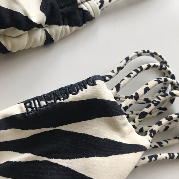 Billabong Reversible and Top Bottoms Black White Bikini Med - Picture 15 of 16